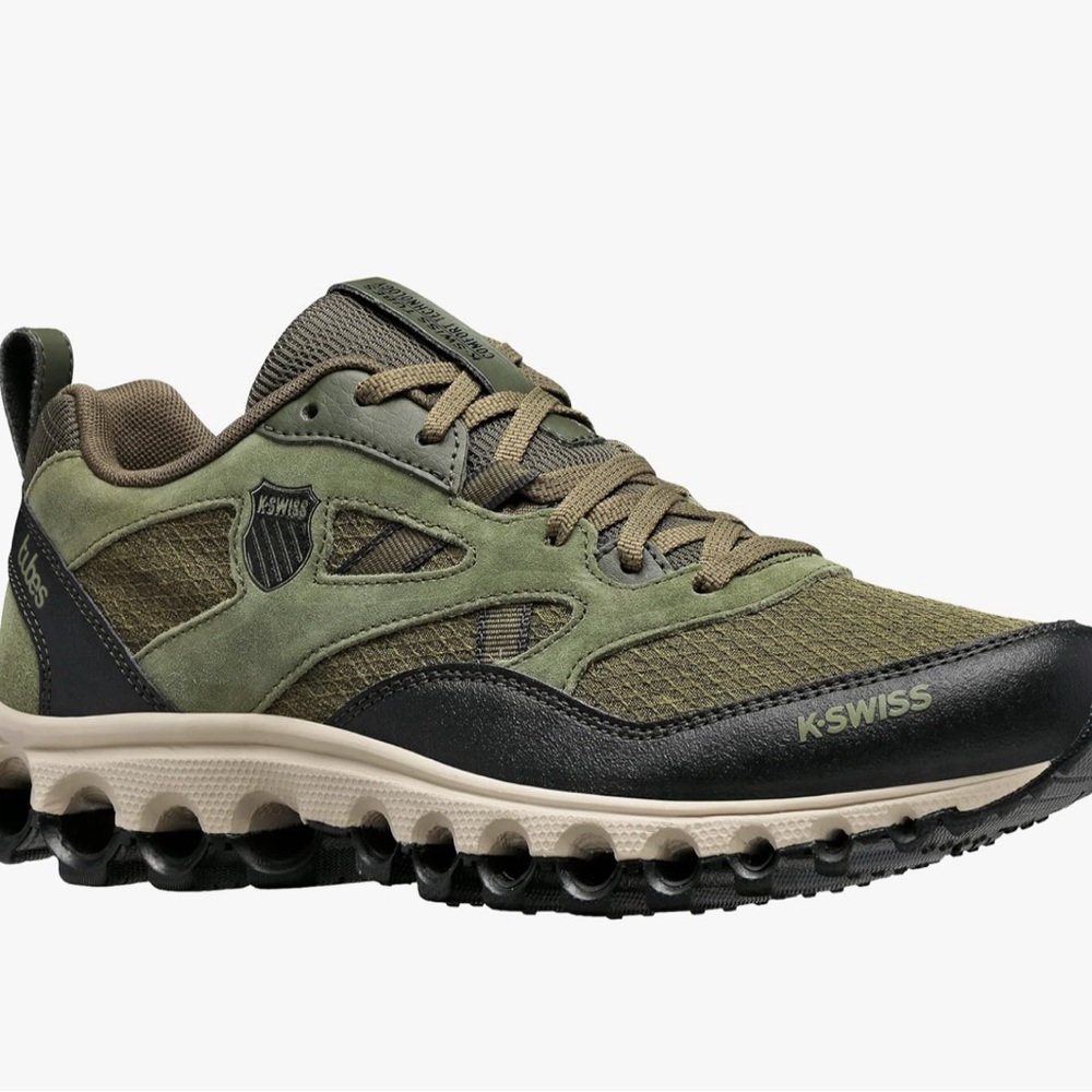 K-Swiss Olive and Black Athletic Shoes